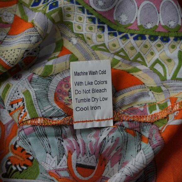 Colorful PIKO 1988 Rayon Women's Tank Top Size S/M Style T2235 Art to Wear - Picture 3 of 14